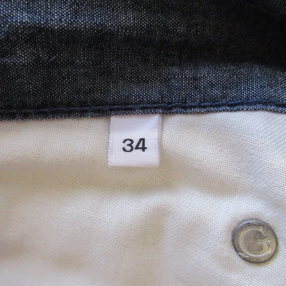 Gustin‎ Pants 34 Blue Chambray Slim Fit Button Fly